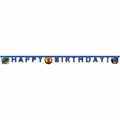 Spiderman Happy Birthday banner