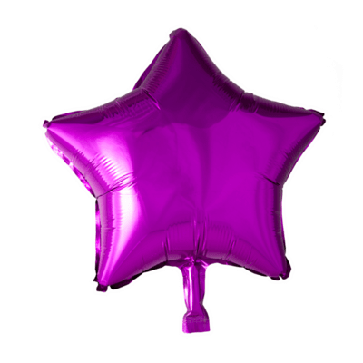 Folieballon Stjerne HOT PINK 46 cm