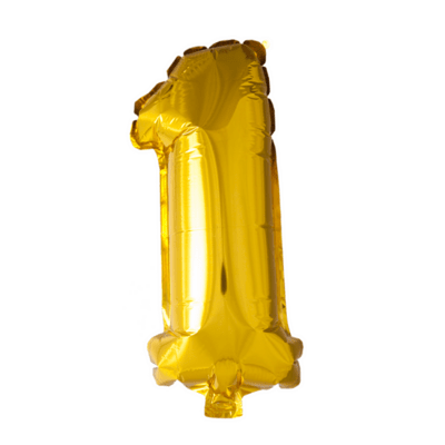 Folieballon 1 - Guld 41 cm