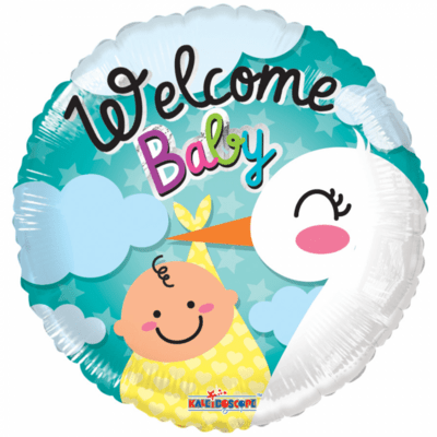 Welcome baby folieballon