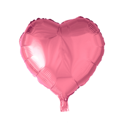 Folie ballon Hjerte 46 cm PINK