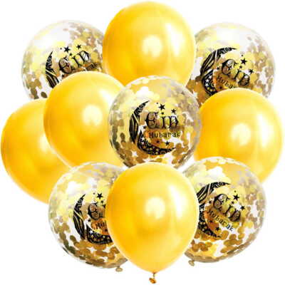 EID Ballon 10 stk Guld