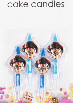 Pirat kagelys i blå