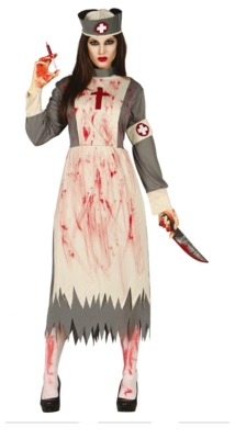 død sygeplejerske kostume
