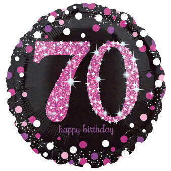 70 folie ballon sparkling pink
