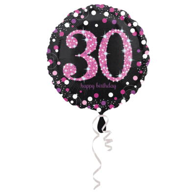 30 folie balloner sparkling pink