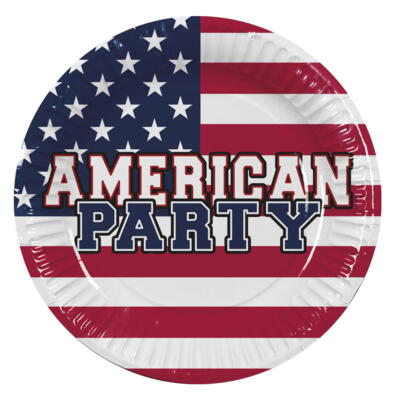 USA tallerken - American Party