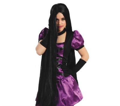 Ekstra lang, sort paryk