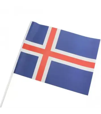 Islandsk Papirflag 25 stk