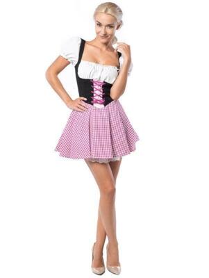 Oktoberfest kjole Eva Brun/lyserød