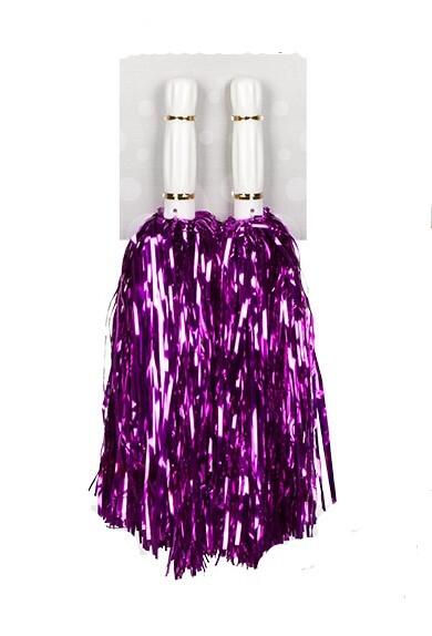 Cheerleader Pom Pom metalisk pink