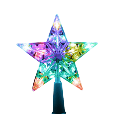 Juletræ stjerne med LED