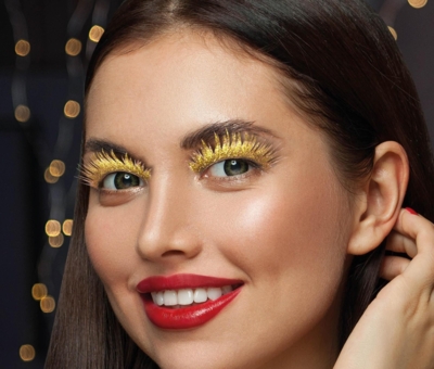 Øjenvipper glamour guld