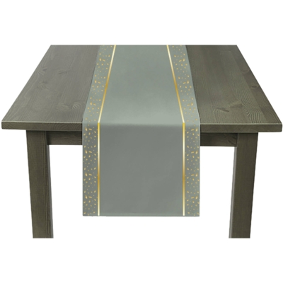 Bordløber støvet grøn - 35cm bred