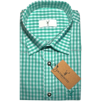 Ternet skjorte, Grøn, Store tern - Premium