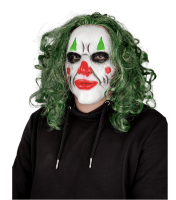 Psyko klovn - latex maske