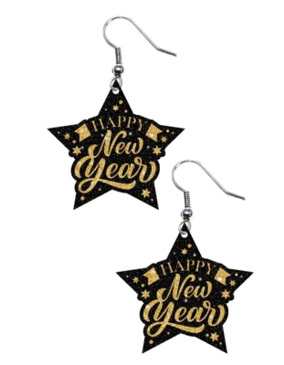 Øreringe - Happy new year - til huller I ørerne