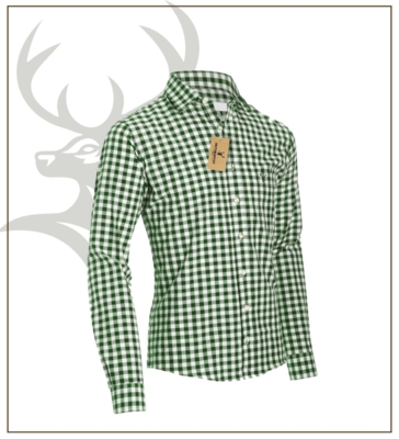 Ternet Skjorte - Hvid og grøn - Oktoberfest