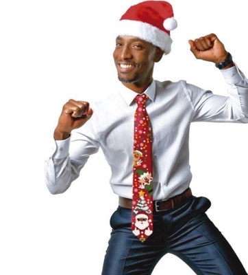 Juleslips i rød med musik