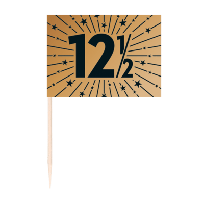 Kobberbryllup kageflag