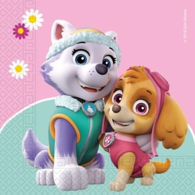 Paw Patrol Skye & Everest - servietter