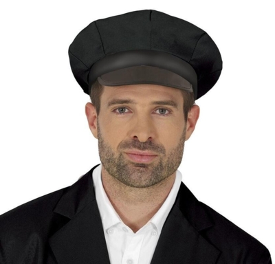 Chauffør kasket i sort