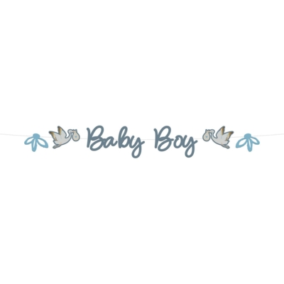 Baby Boy tekst-banner - Blooming