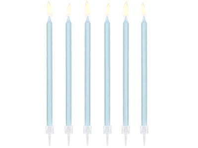 Kagelys i lyseblå 14 cm