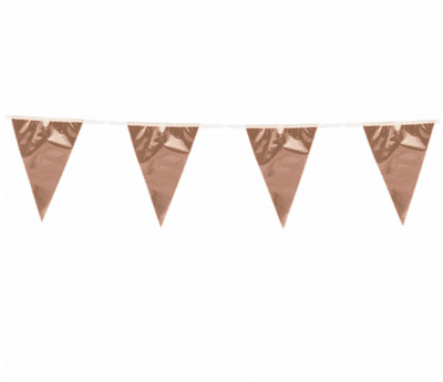 Flagbanner i rosegold