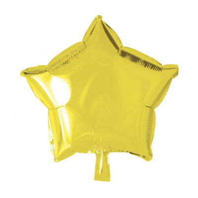 Stjerne folieballon Gul