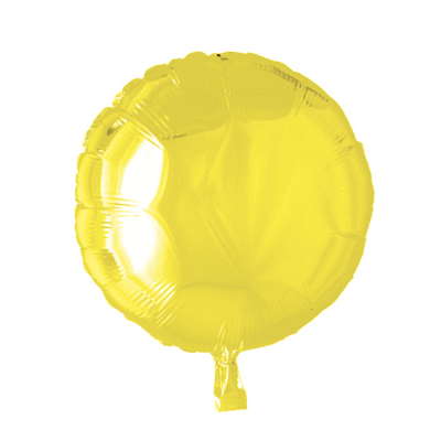 Folieballon rund Gul