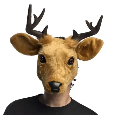 Hjort Plys Halvmaske