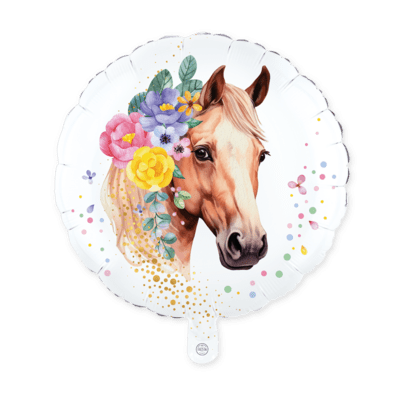 Heste Folie Ballon - Flower