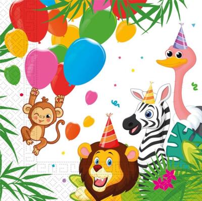 Jungle Party Servietter