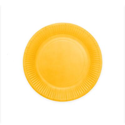 Paptallerken I Gul 23cm