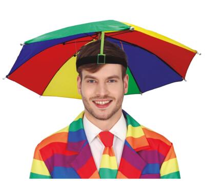 Paraplyhat med pande elastik