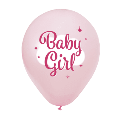 Baby Girl Balloner 8 stk.