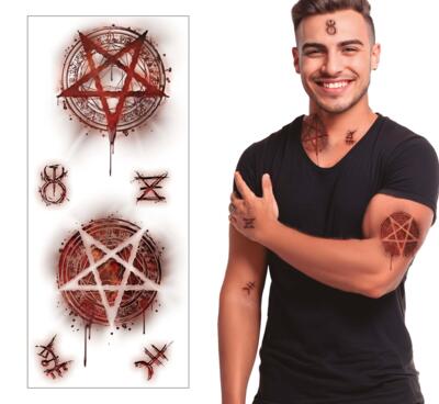 Sår og Ar tattoo - Satanic