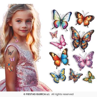 Falske tatoveringer - Sommerfugle