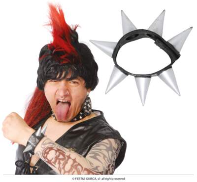 Punker armbånd med store nitter