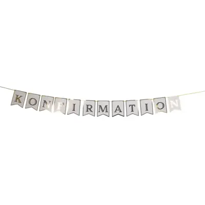 Konfirmation Banner med guld skrift