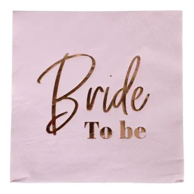 Bride to be servietter lyserød
