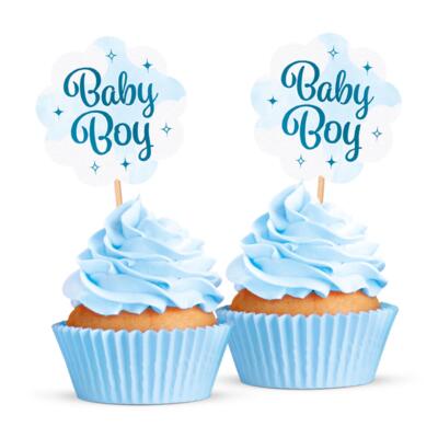 Baby Boy cupcake picks