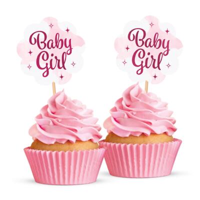 Baby Girl cupcake picks