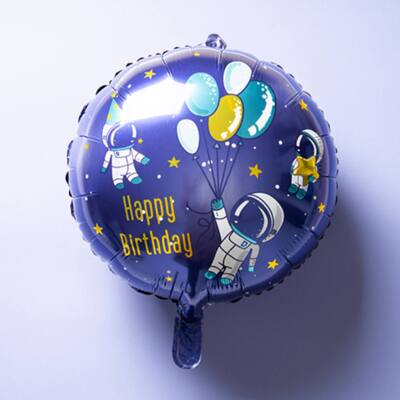 Folieballon - Happy Birthday space 45 cm