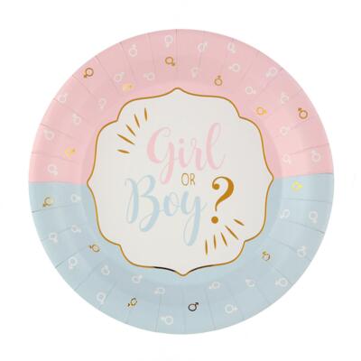 Boy or Girl Paptallerkener