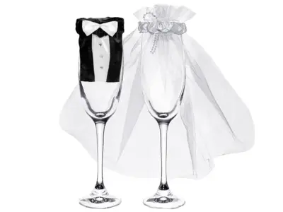 Bryllupspynt til glas