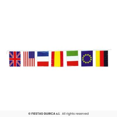 International flagguirlande 50 meter