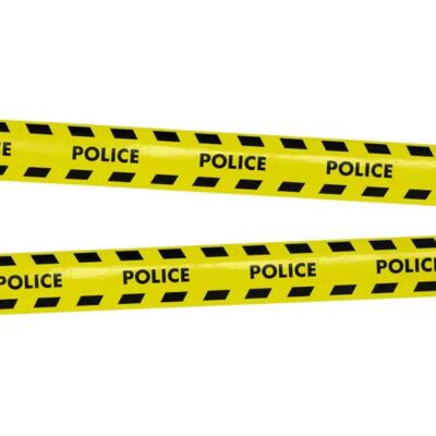 Politi afspærringsbån - police