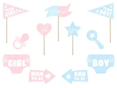 Gender reveal Foto props